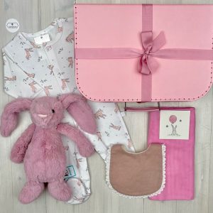 bashful bunny pink | sweet arrivals baby hampers