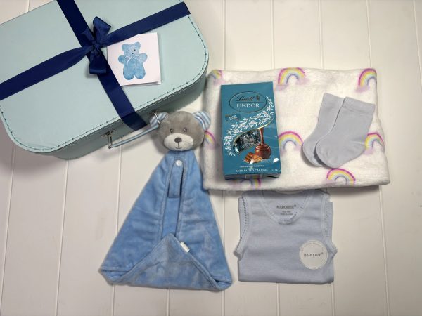 Blue Teddy Baby Boy Hamper | FREE SHIPPING