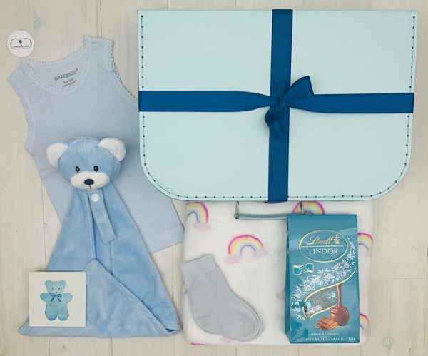 blue teddy | sweet arrivals baby hampers