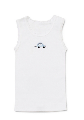 Marquise white singlet | Sweet Arrivals Baby Hampers