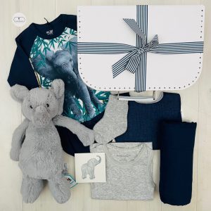 cuddle elephant baby gift hamper | sweet arrivals baby hampers