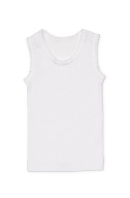 Marquise white baby singlet | Sweet Arrivals baby hampers