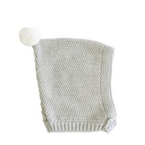 Alimrose Pom Pom grey pixie hat | sweet arrivals baby hampers