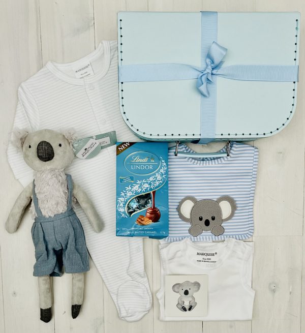 Blue musical koala | Sweet Arrivals baby hampers