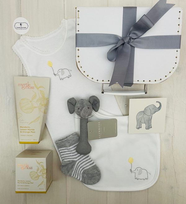 Mum and bub neutral | sweet arrivals baby hampers