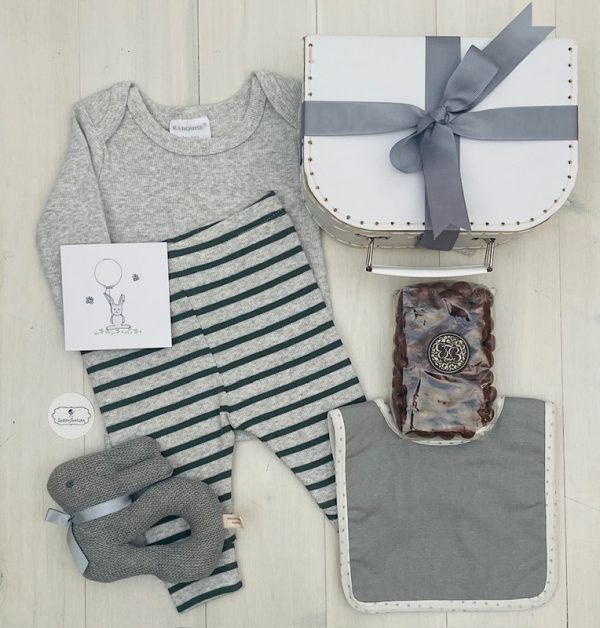 stylish bunny boy baby hampers | Sweet Arrivals Baby Gifts