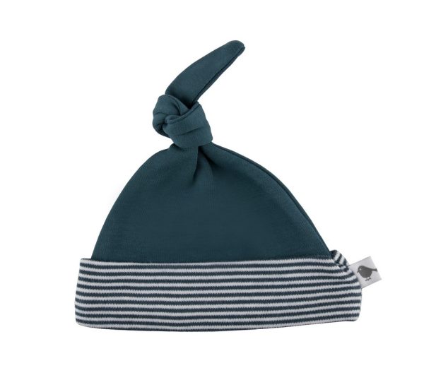 emotion and kids navy white baby beanie | sweet arrivals baby hampers