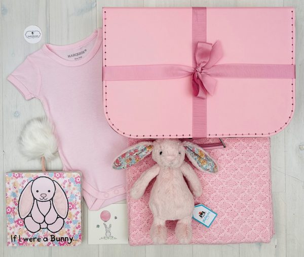 bunny pink | sweet arrivals baby hampers