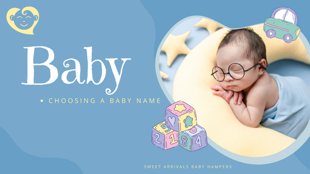 choosing a baby name | sweet arrivals baby hampers and gifts