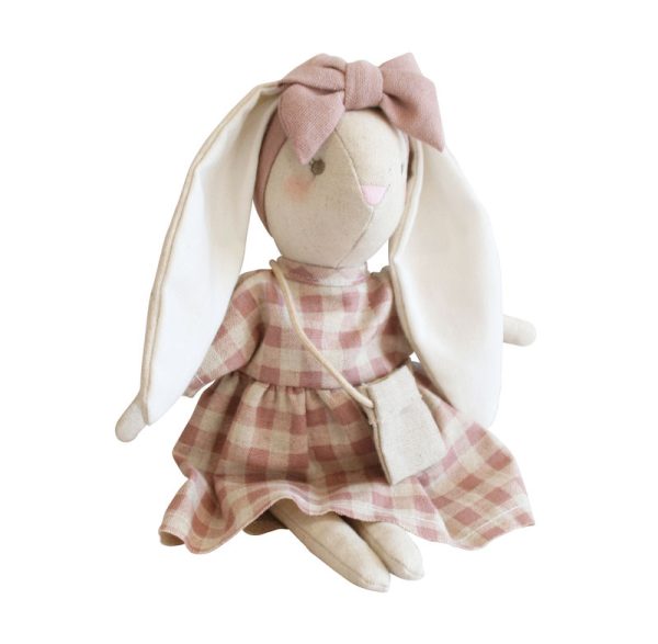 Alimrose Sofia bunny rose check | sweet arrivals baby hampers