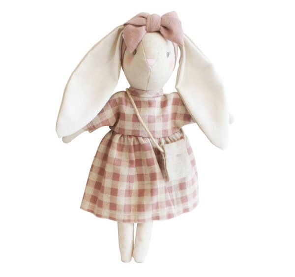 Alimrose Sofia bunny rose check | sweet arrivals baby hampers