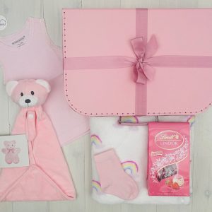 pink teddy | sweet arrivals baby hampers