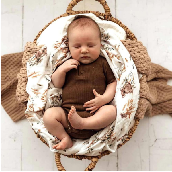 snuggle hunny chocolate bodysuit | sweet arrivals baby hampers